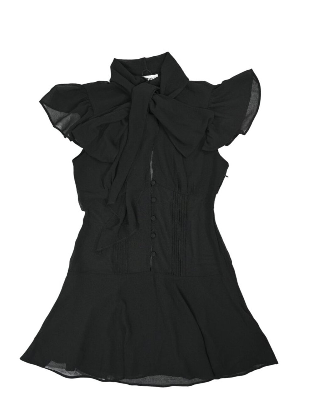 Guizio Ara Mini Dress in Black